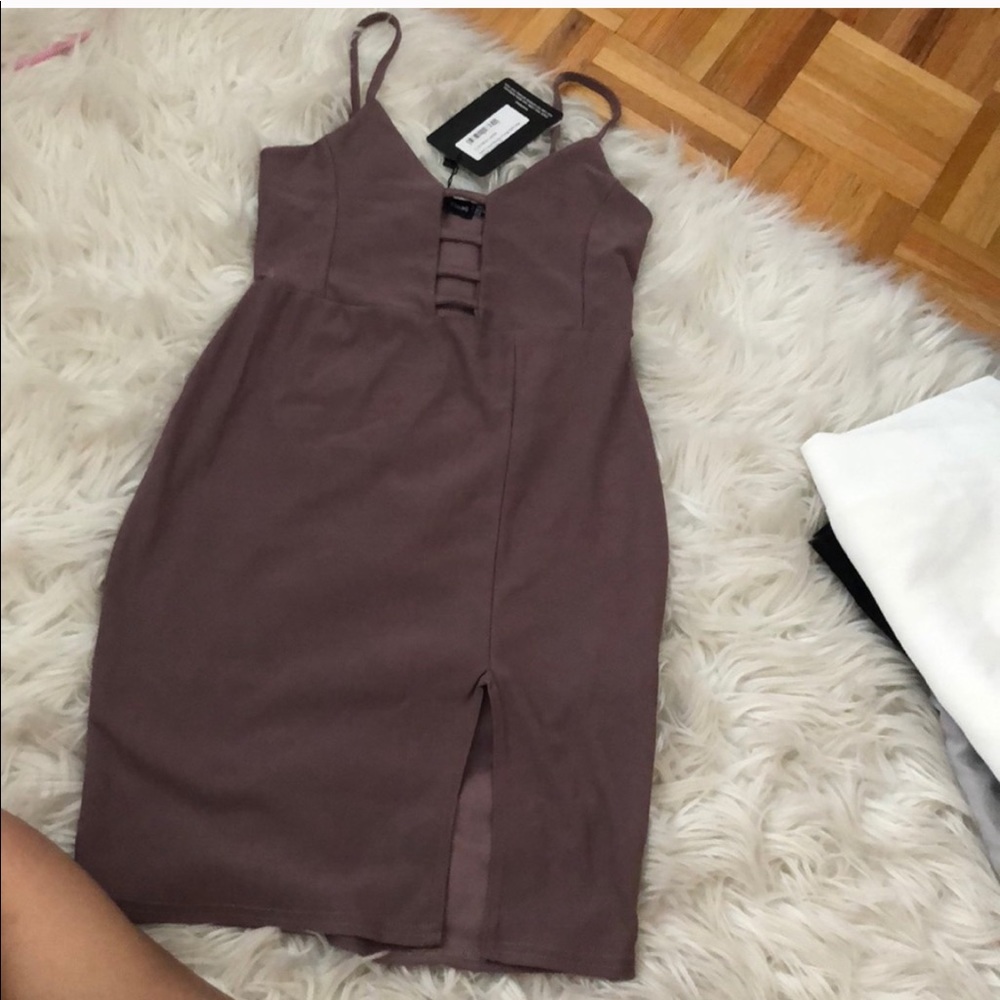 Mauve Mini Dress by Pretty Little Thing